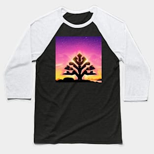 Night Tree Baseball T-Shirt